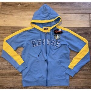 NWT Women's Chicago Sky Angel Reese '5' FISLL Full Zip Hoodie Size Small Blue